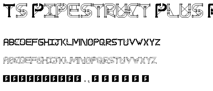 TS PipeStruct Plus Regular font